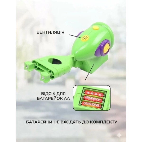 Фото - Генератор мыльных пузырей Smart Baby для самоката, беговела, велосипед Green (6928270764702)